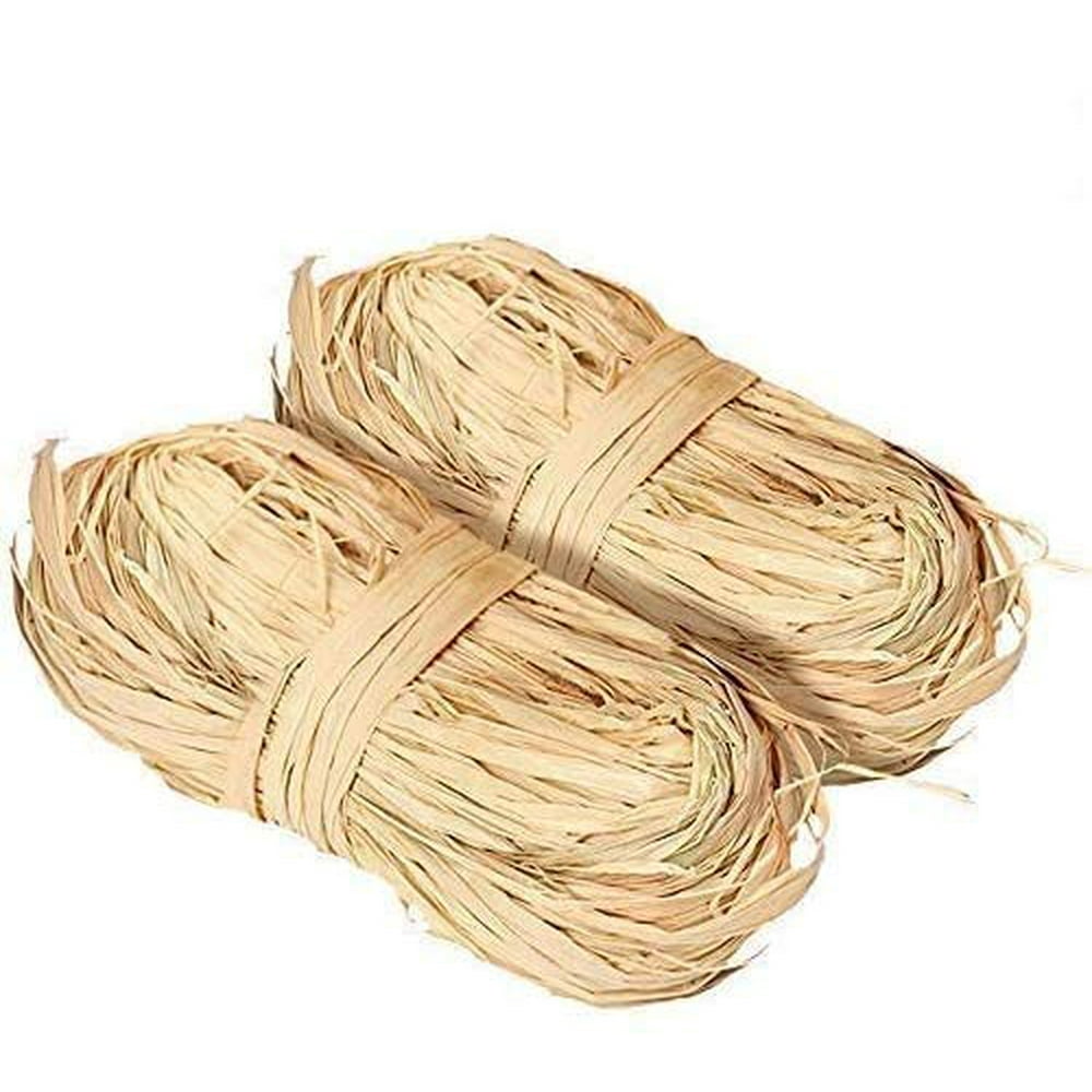 Natural Raffia Ribbon,2 x 50g Paper Raffia Ribbon Perfect for Crafts