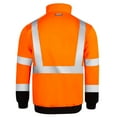 thumbnail image 3 of JORESTECH Hi-Vis Safety Quarter-Zip Sweater, ANSI Class 3 (Orange/Black, 4XL), 3 of 5