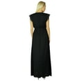 thumbnail image 4 of Bimba Women Long Dress Gown Lace Sleeve Chic Casual Maxi Clothing, 4 of 7