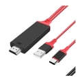 thumbnail image 2 of Cable Usb Tipo C A Hdmi 3.1 Rojo, 2 of 5