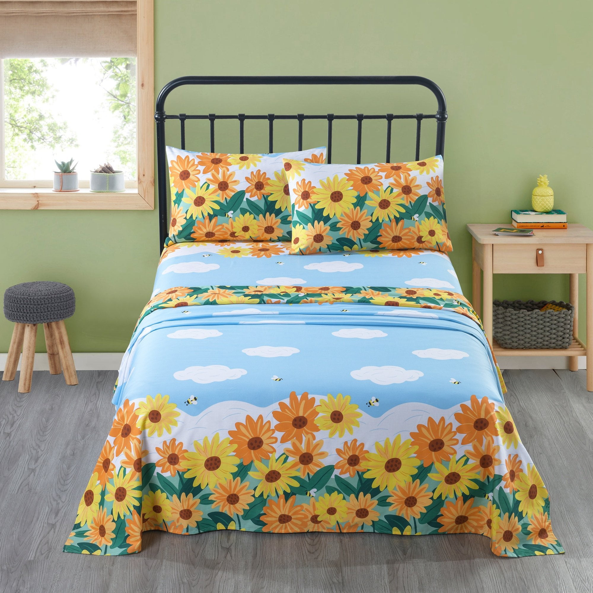 Girls cotton clearance sheets
