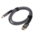 thumbnail image 1 of Cable de DisplayPort 2.1, Longitud de 1.5 m Displayport Masculino Un cable machista encerrado reproducido 16k 30Hz para pantalas, 1 of 7