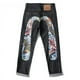 thumbnail image 1 of Pantalones de chándal con bordado de mariposa a rayas y cinta amarilla para hombres y mujeres, pantalones de chándal para correr, pantalones casuales con cordón, alta calidad, 1 of 3