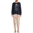 thumbnail image 5 of Warner Bros. Long Sleeve Round Neck Graphic Print Pajamas (Women's or Women's Plus) 2 Piece Set, 5 of 5
