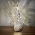 thumbnail image 1 of MesaSe Moroccan Lantern Battery Operated Cage Atmosphere Lamp Hollow Pattern Energy-saving Hanging Decorative Light Multifunctional LED Table Light for Bedroom Patio Living Room, 1 of 9