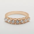 thumbnail image 5 of LBG British Made 10k Rose Gold Cubic Zirconia Womens Eternity Ring - 33 size options - Size 6.5, 5 of 7