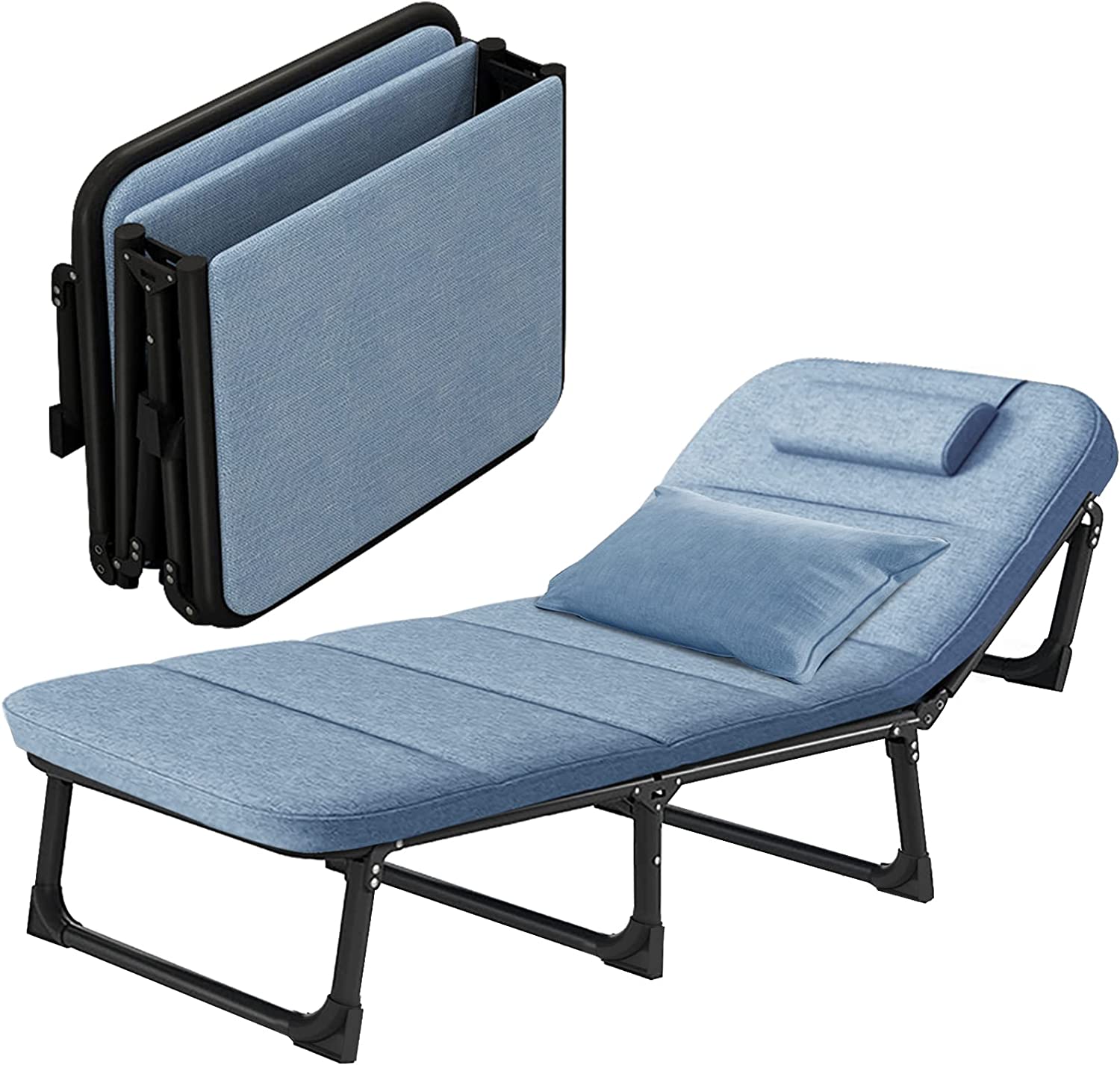 Docred 6Fold Sleeping Cots for Adults, Folding Chaise Lounge Chairs
