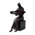 thumbnail image 1 of Lectura de la figura Lectura de la estatua Decoración de la estatua Resin Bookend Decoración Lector de libros Ornamento de escultura de libros para Mujer, 1 of 8