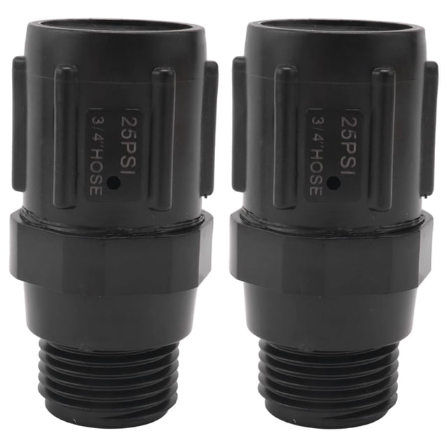 Regulador de Presión Riego por 25 PSI Reductor con Rosca Manguera 3/4 Pulgadas - Paquete 2