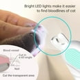 thumbnail image 2 of Lovely Caves LED Light Cat Nail Clipper with Nail File, Large, Blue, 2 of 5