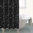 thumbnail image 5 of Galaxy Themed Bathroom Curtain Starry Night Sky Moon Stars Sun Waterproof Fade-Resistant Polyester Fabric, 5 of 5