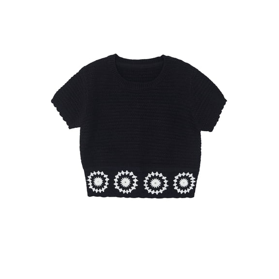 Wonder Nation Girls Trend Crochet Top, sizes 4-18 & Plus