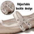 thumbnail image 3 of CHICVOMEY Mesh Mary Jane Shoes for Women Breathable Ballet Flats with Buckle Fashion Fishnet Flats for Women Casual & Work Fashion Flats, 3 of 9