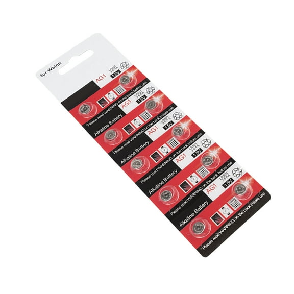 COOLHOOD 10/20Pieces AG1/LR621 Coin Cell Batteries, Long Last 1.5V Button Battery Alkaline Cell for Watches Small Electronics