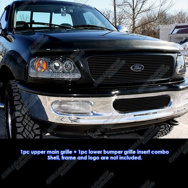Fits 06-08 Ford F-150 F150 Billet Grille Combo Insert 2PCs Fits 06-08 Ford F-150 F150 Billet Grille Combo Insert 2PCs