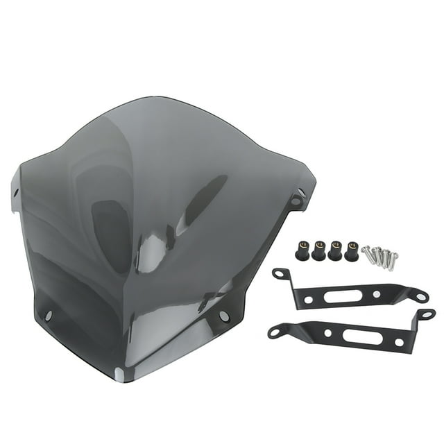 Pare-brise Moto Spoiler Écran, Moto Pare-Brise Gris Clair Moto Accessoires de Rénovation Pare-Brise de Course Résultats Impressionnants