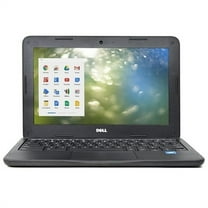 Pre-Owned Dell Chromebook 3180 11.6" Touch 4GB 16GB Intel Celeron N3060 X22.48GHz,Black (Fair)