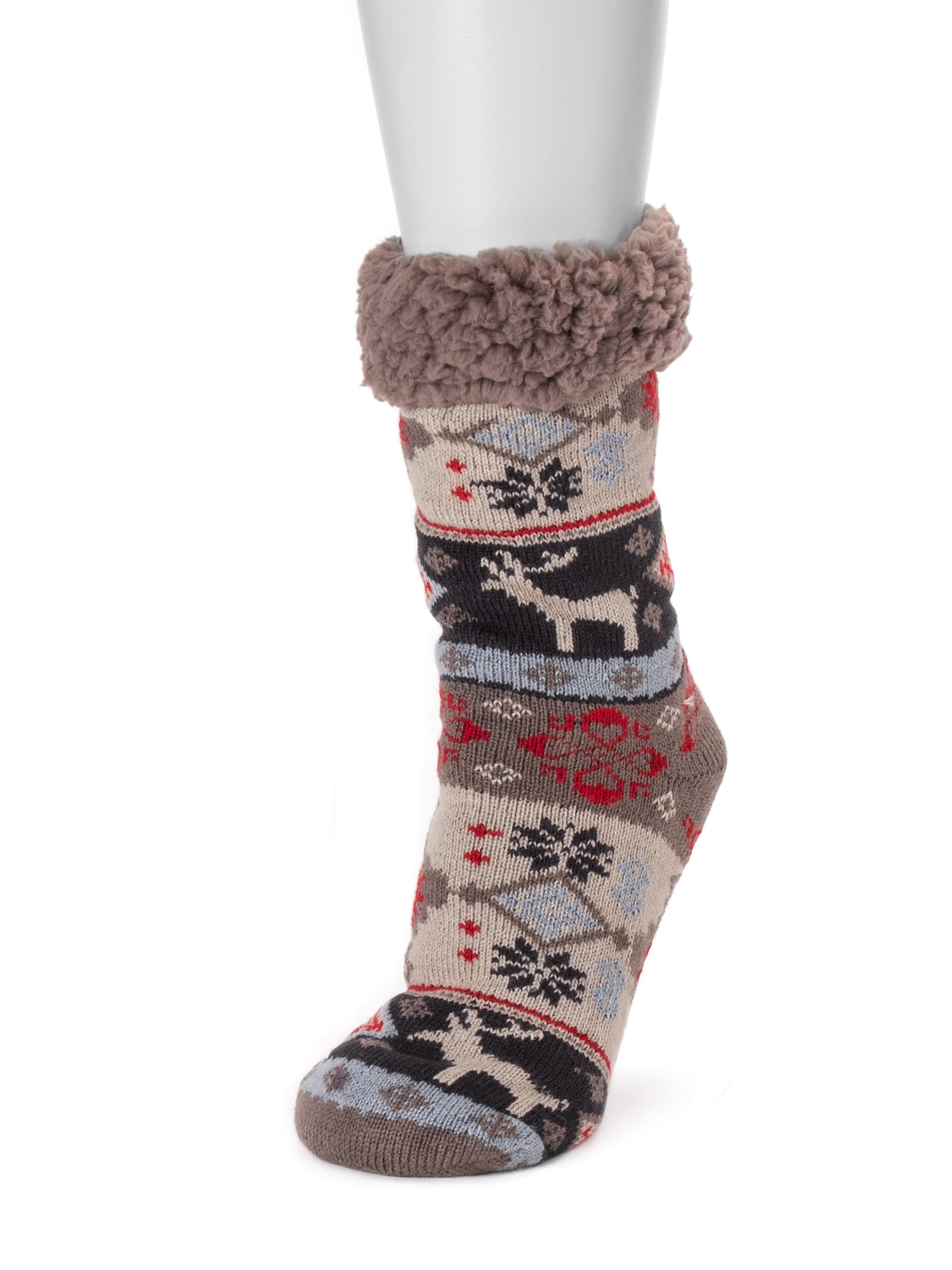 MUK LUKS Women s Fluffy Dream Crew Boot Socks 6 Pack OSFM