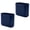 Blue, variant on Small Plastic 1.9 Gallon / 7 L Capacity Narrow Trash Can for Bathroom, Bedroom, Laundry Room, Office, or Dorm