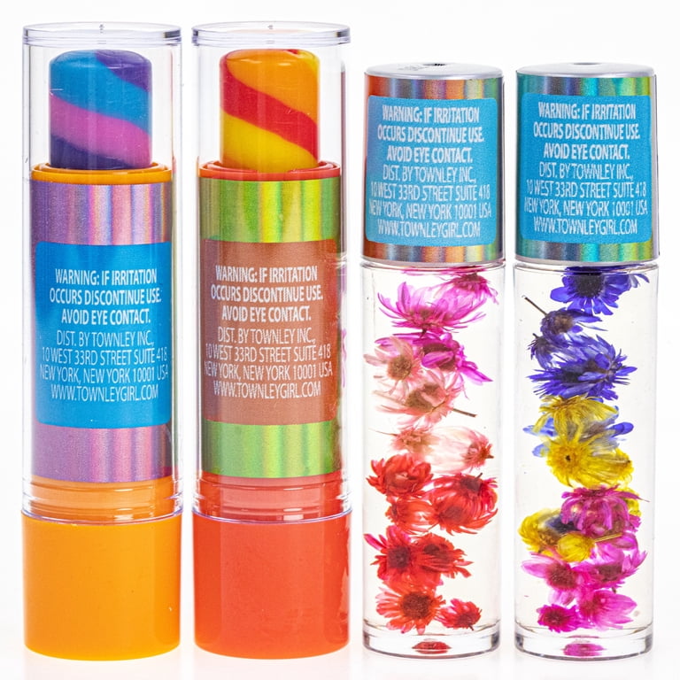 ssess★★【新品未使用】メイク落としミニサイズ4本セット Nature So Simple, 4 Pack, Floral Lip Glosses Set, Made from Non