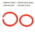 thumbnail image 4 of Uxcell 1.4" OD 1.1" ID Loose Leaf Rings Binder Ring Plastic for Book DIY Scrapbook Notebook, Red 100 Pack, 4 of 5