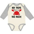 thumbnail image 3 of Inktastic My Papa Loves Me Boys or Girls Long Sleeve Baby Bodysuit, 3 of 5