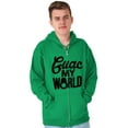 thumbnail image 5 of Guac World Guacamole Avocado Foodie Zip Up Hoodie Men's Women's Brisco Brands 2X, 5 of 6