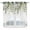 Sage Green White, variant on Swag Valance Curtains for Windows, Green Light Filtering Kitchen Curtains with Rod Pocket, Eucalyptus Leaves Decorative Window Treatment Valances for Living Room, 36x36 - 2 PCS