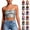 #045 Silver, variant on Felirenzacia Womens Strapless Cropped Bandeau Tube Tops Classic Sleeveless Going Out Carnival Mardi Gras Sequins Top, Silver,Free Size
