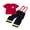 Red, variant on BemeyourBBs Toddler Baby Boy Girl Firefighter Outfit Summer Clothes Kids Firefighter Costume Short Sleeve T-shirt Suspender Pants Overalls Halloween Birthday Outfits
