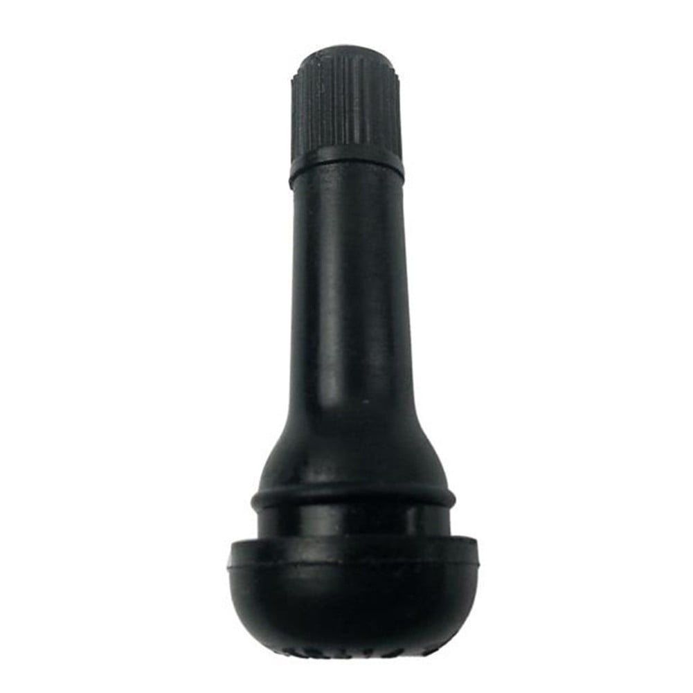 100Pcs Tr413 Tubeless Car Wheel Tire Valve Stems With Cap Tyre Rubber Valves With Dust Cap Black Rubber Valve Stems Fangkenuo