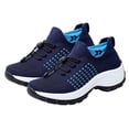 thumbnail image 3 of Zapatos Para Caminar Mocasines informales para mujer, zapatillas deportivas informales para suministros al aire libre (38 azul) Tmvgtek Para Estrenar, 3 of 7