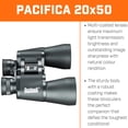 thumbnail image 3 of Binoculares Bushnell Pacifica 20x50 mm de alta potencia, 3 of 5