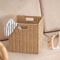 thumbnail image 6 of Nilvkv Imitation Rattan Woven Foldable Storage Basket Home Clothes Storage Basket Snacks Sundries Storage Storage Boxes, Organization and Storage, 6 of 6