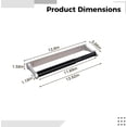 thumbnail image 2 of Wekvgz Paper Holder Paper Towel Holder Under Cabinet Wall Mount Stainless Steel Tissue Paper ToiletRoll Holder Heavy Duty Paper Roll Hanger Adhesive or Drilling Paper Towel Rack Roll Holder Silver, 2 of 6