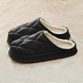 thumbnail image 4 of Taylonsss Unisex Closed-Toe Fleece-Lined Slippers with Quilted Waterproof Exterior and Cushioned Sole for Winter Indoor and Outdoor Wear Cozy and Warm Comfort, 4 of 6