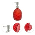 thumbnail image 5 of Unique Bargains 1 Pc Reusable Pineapple Shape Soap Dispenser 11.84oz Red Silver Tone, 5 of 6