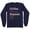 Navy, variant on Coffee Teach Repeat Long Sleeve Shirt Unisex Large Indigo Blue