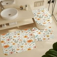 thumbnail image 5 of Floral Colorful Flower 4 Pcs Shower Curtain Set with Rug Bathroom Sets with Waterproof Fabric And Non-Slip Rugs Toilet Lid Cover Bath Mat Decor with Hooks, 5 of 7