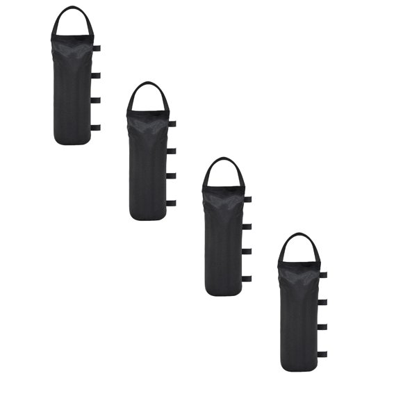 Gazebo Weight Bags Large Sandbag Weights for Canopy Tent Leg Pole Foot Anchors Outdoor Market Stall Weights 4 Pack Polyester Cotton, Outdoor Weights, Gazebo Sand Bags,Black*4,4PC