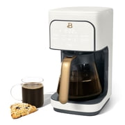 Beautiful by Drew Barrymore 12-Cup Programmable Coffee Maker, White Icing