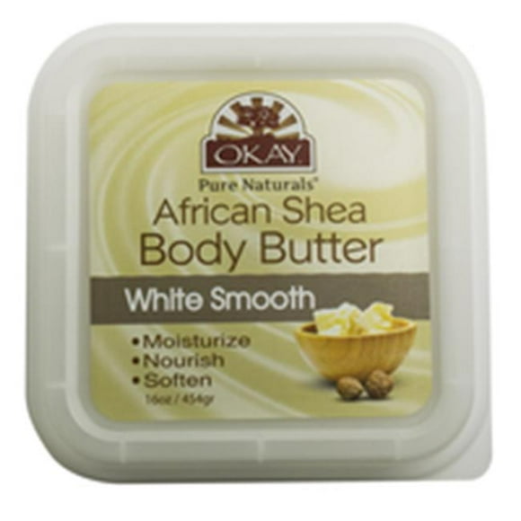 OKAY Shea Butter White Smooth Deep Moisturizing, 16 oz
