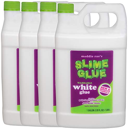 Maddie Rae's Slime Glue (White) Gallon Value Size Non Toxic, School