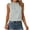 Light Gray, variant on Mnuaqn Women's Silk Satin Tank Tops Mock Neck Camisole Dressy Sleeveless Blouse Business Casual Pleated Summer Shirts 2026 (White, L)