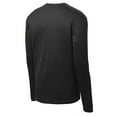 thumbnail image 6 of Sport Tek Adult Male Men Crew Neck Plain Long Sleeves T-Shirt Black X-Small, 6 of 6