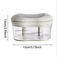 thumbnail image 3 of TIELUTT Food Chopper Manual Garlic Mincer Onion Vegetable Chopper Easy To Hand Push Garlic Cutter Portable Small Food Garlic Shder round Garlic Mini Garlic Chopper Grinder Chopper Garlic Storage, 3 of 8