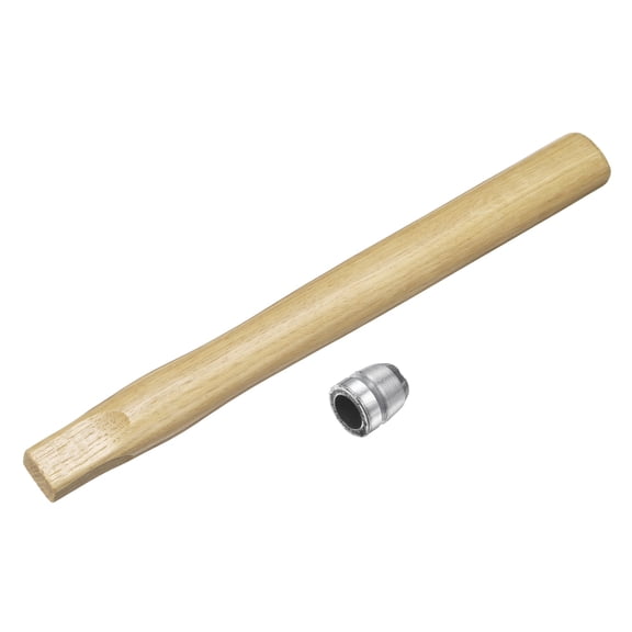Uxcell Wood Sledge Hammer Handle 13.8" Hammer Wooden Replacement Handles with Round Wedges for 2lb Round Octagonal Head Decking Framing Carpentry Construction DIY Sledge Axe Tools