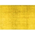 thumbnail image 1 of Ahgly Company Machine Washable Indoor Rectangle Persian Yellow Traditional Area Rugs, 8' x 12', 1 of 4
