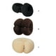thumbnail image 4 of Vogacara Herramienta de rollo para mujer, anillo para el cabello, portátil, reutilizable, absorbente, elegante, para hacer moños, accesorios para el Cuidado del cabello blanco beis Vogacara CE012400-03B, 4 of 6