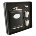 thumbnail image 4 of Visol Products Leather Stainless Steel Deluxe Flask Gift Set, 4 of 4